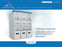 Tablet Screenshot of offshore-industries.com